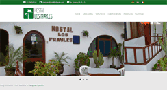 Desktop Screenshot of hostallosfrayles.com
