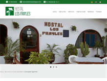 Tablet Screenshot of hostallosfrayles.com